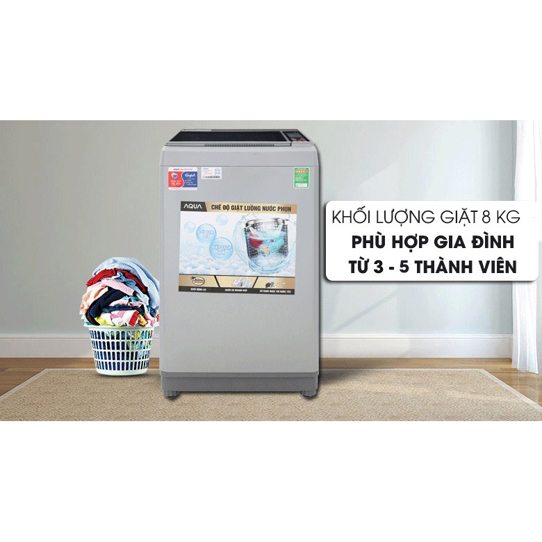 Máy giặt Aqua 8 Kg AQW-S80CT H2