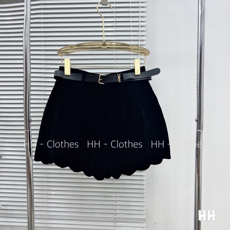 QUẦN SHORT NHUNG GỢN SÓNG KÈM ĐAI HÀNG QCL1 MS17267