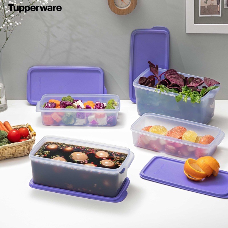 Tupperware- hộp trữ ngăn mát tím - freeship + quà tặng | BigBuy360 - bigbuy360.vn