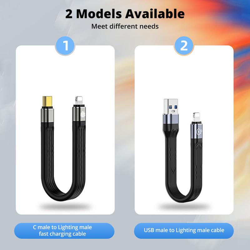 Dây cáp sạc nhanh ANKNDO 13cm cổng USB C 20W PD sang Lightning thích hợp cho iP 12 Pro Max IOS
