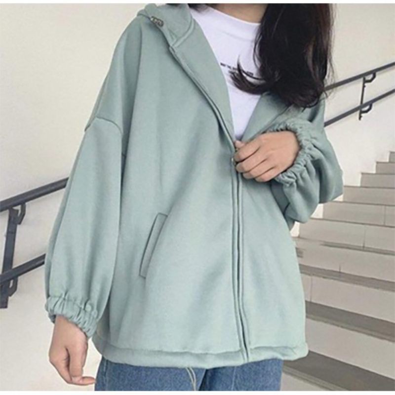 🌈 ÁO KHOÁC HOODIE UNISEX FROM RỘNG NỈ KÉO KHÓA DÂY RÚT ⭐