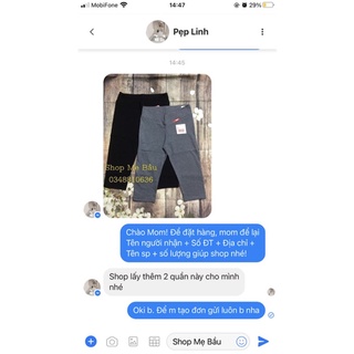 Quần legging ngố bầu cạp chéo