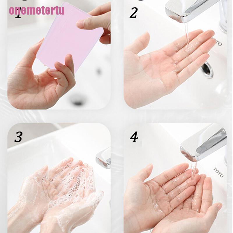 [Hàng mới về] Hộp 15 xà phòng giấy mini dùng 1 lần tiện lợi cho du lịch