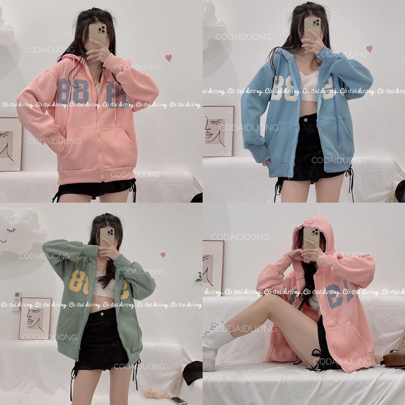 áo khoác nỉ số 1988 kéo khoá | BigBuy360 - bigbuy360.vn