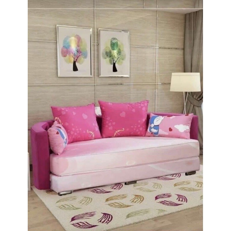 Đệm Sofa tròn cao su non gấp gọn Kt 1M8