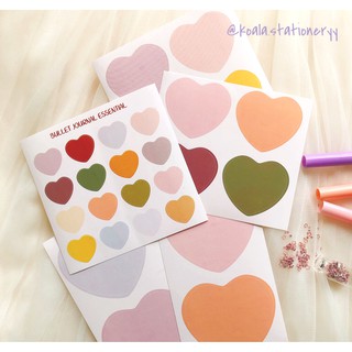 Bullet Journal Sticker - Combo trái tim