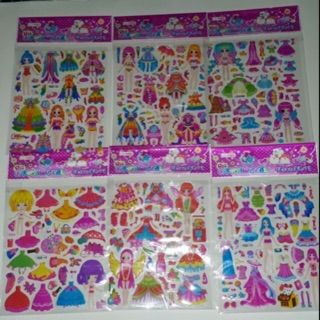 Sticker (hình dán nổi) búp bê cho bé (Mẫu ngẫu nhiên)