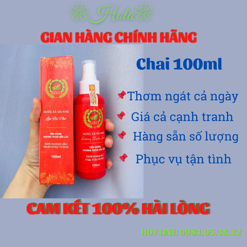 ❀Hola❀ Nước Xả Vải Khô - Hương Nước Hoa Chai 100ml