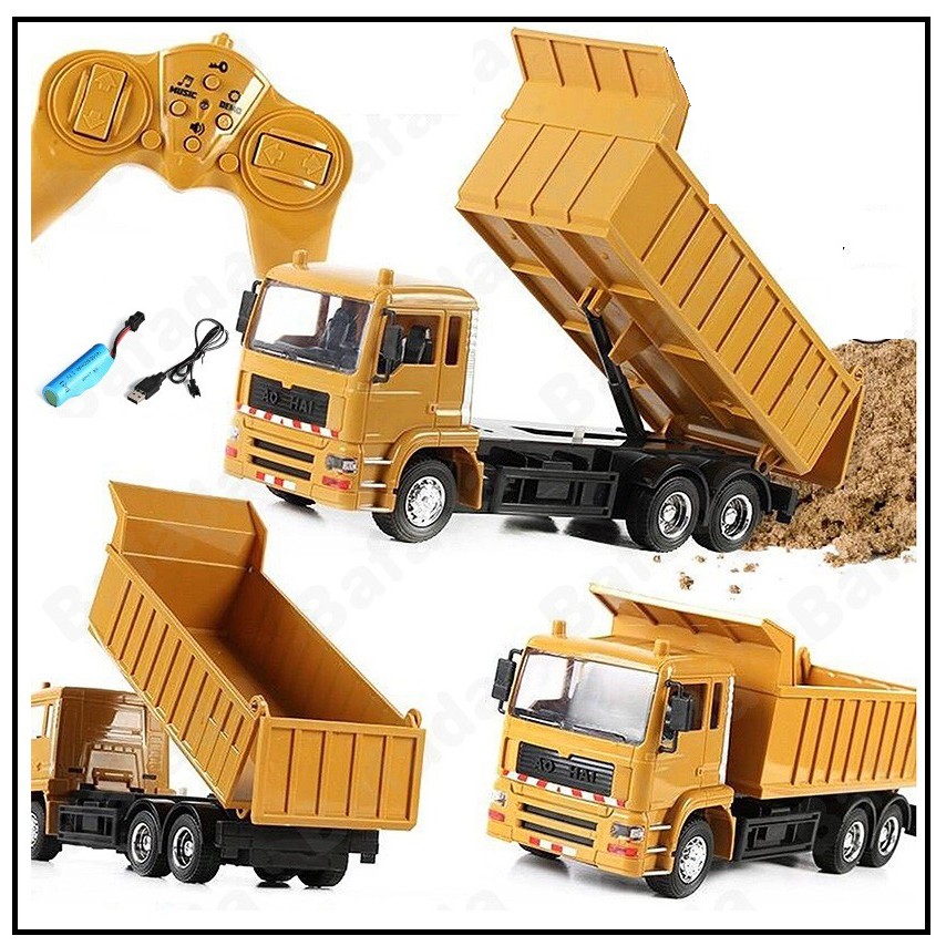 Bộ Đồ Chơi Xe Công Trường Điều Khiển Từ Xa Cho Trẻ Em