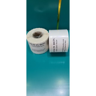 Tem in nhiệt 50x50 mm, cuộn 25m in tem ghtk, tem in vận đơn