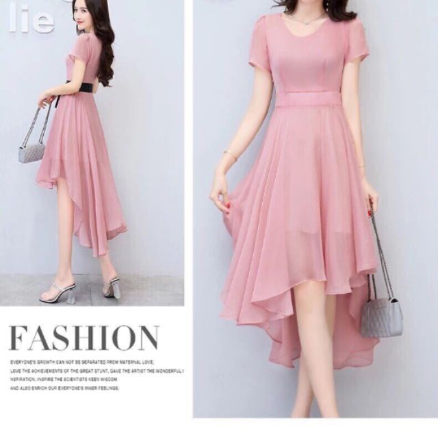 Đầm von hồng nữ 90