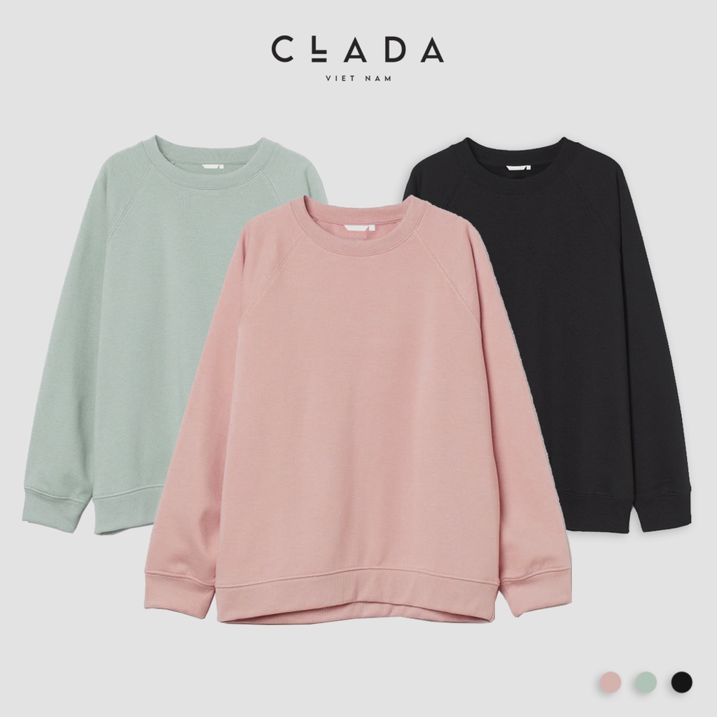 Áo sweater nỉ basic dáng suông | BigBuy360 - bigbuy360.vn