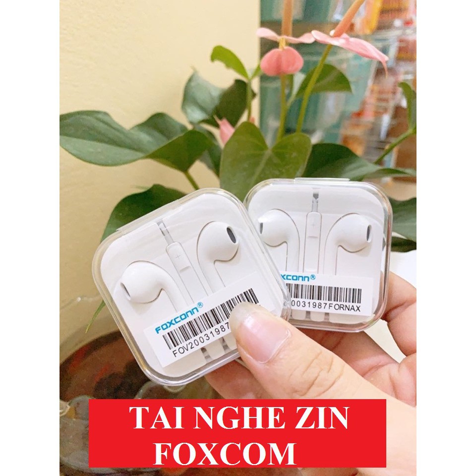 Tai Nghe nhét tai Zin foxcom có Mic cho iphone 5/5s/6/6plus/6s/6splus/7/7plus/8/8plus/x/xs/11/12/pro/max/plus/promax