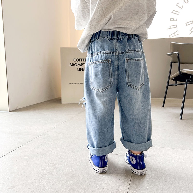 Quần Jeans Rách Phong Cách Hàn Quốc Thời Trang Mùa Hè Mới Cho Bé Trai 0720