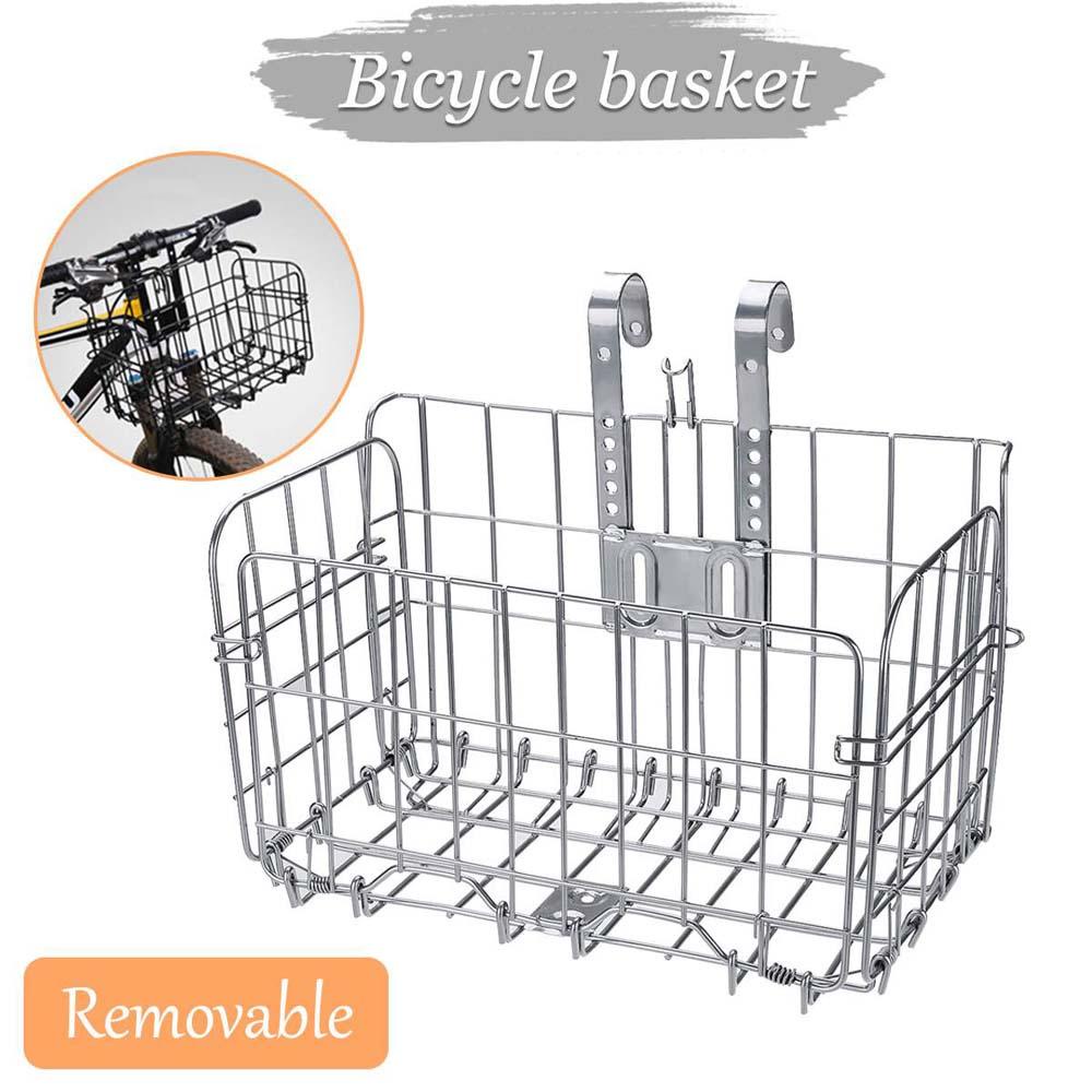 Giỏ Kim Loại Gấp Gọn Gắn Xe Đạp Đựng Hành Lý Tiện Dụng