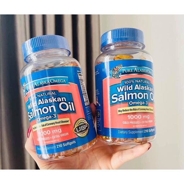 DẦU CÁ WILD ALASKAN SALMON OIL OMEGA 3 - 210 VIÊN