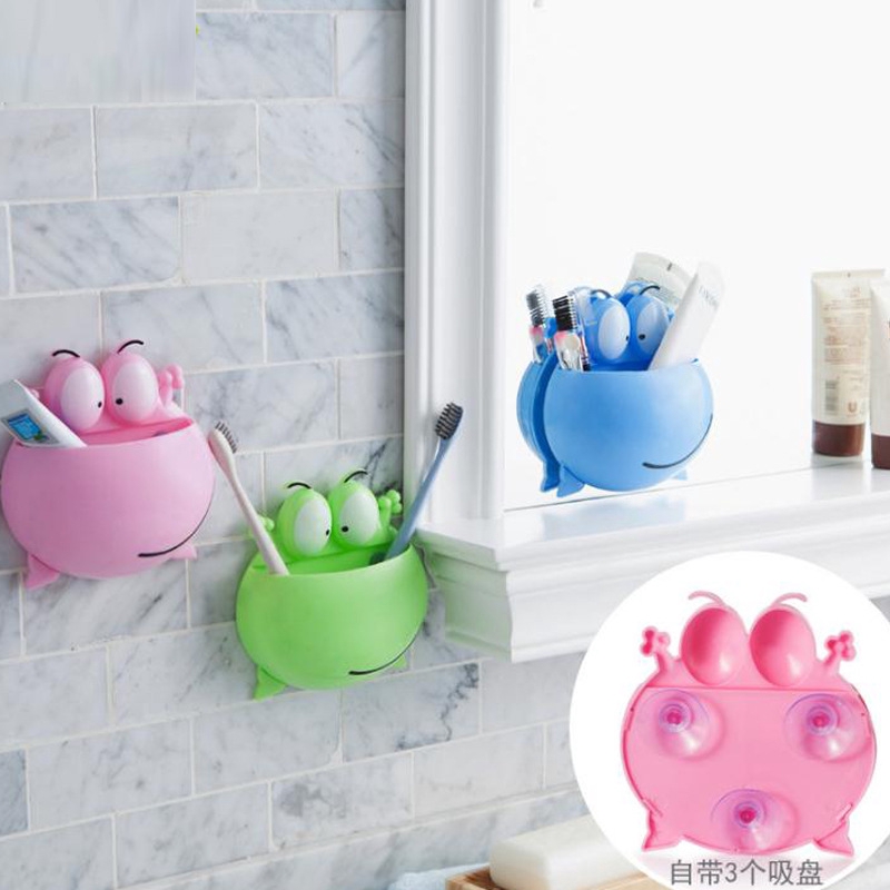 <Ready Stock> Phim Hoạt Hình Dễ Thương Giá đỡ Bàn Chải đánh Răng Tường Sucker Mạnh Mẽ