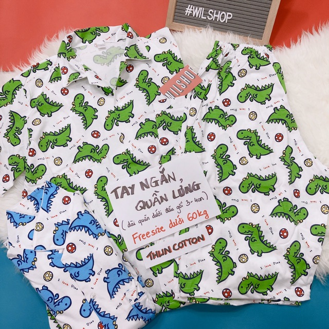 (Dưới 60kg: T.NGẮN - Q.LỬNG) ĐỒ NGỦ PIJAMA THAILAND CAO CẤP 60NL | BigBuy360 - bigbuy360.vn