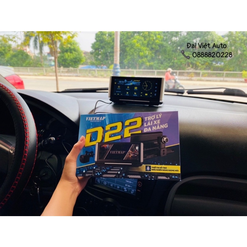 Camera Hành Trình VIETMAP D22 - Android- Định Vị Xe- Dẫn Đường S1- Phát Wifi- Truyền Video Online- Adas- Ghi Hình Kép