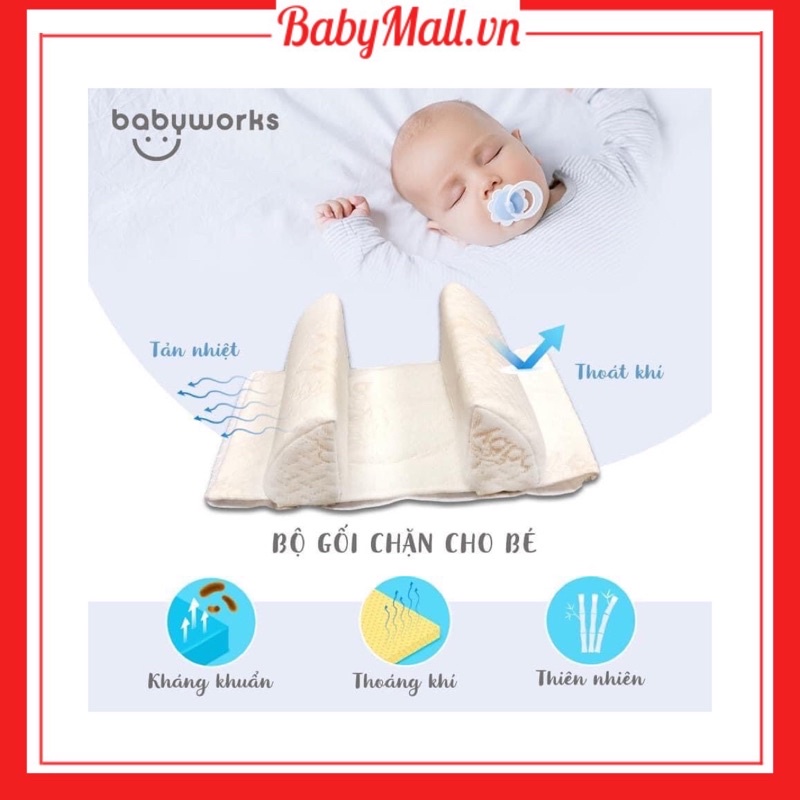 【BABYWORKS】BỘ GỐI CHẶN CHO BÉ 3088