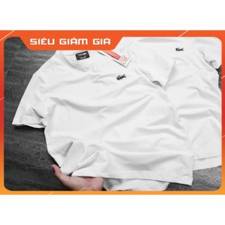 Combo 2 áo phông nam cổ tròn lacoste xuất dư / áo thun nam cá sấu tay ngắn đẹp 100%
