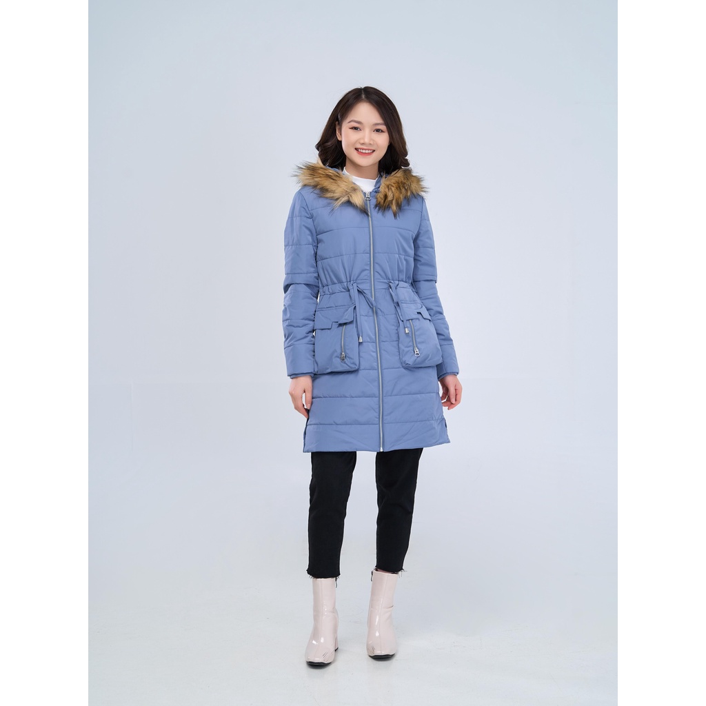 Áo phao YODY nữ siêu nhẹ dáng dài áo phao đại hàn mềm mịn có mũ lông PHN4008 | BigBuy360 - bigbuy360.vn