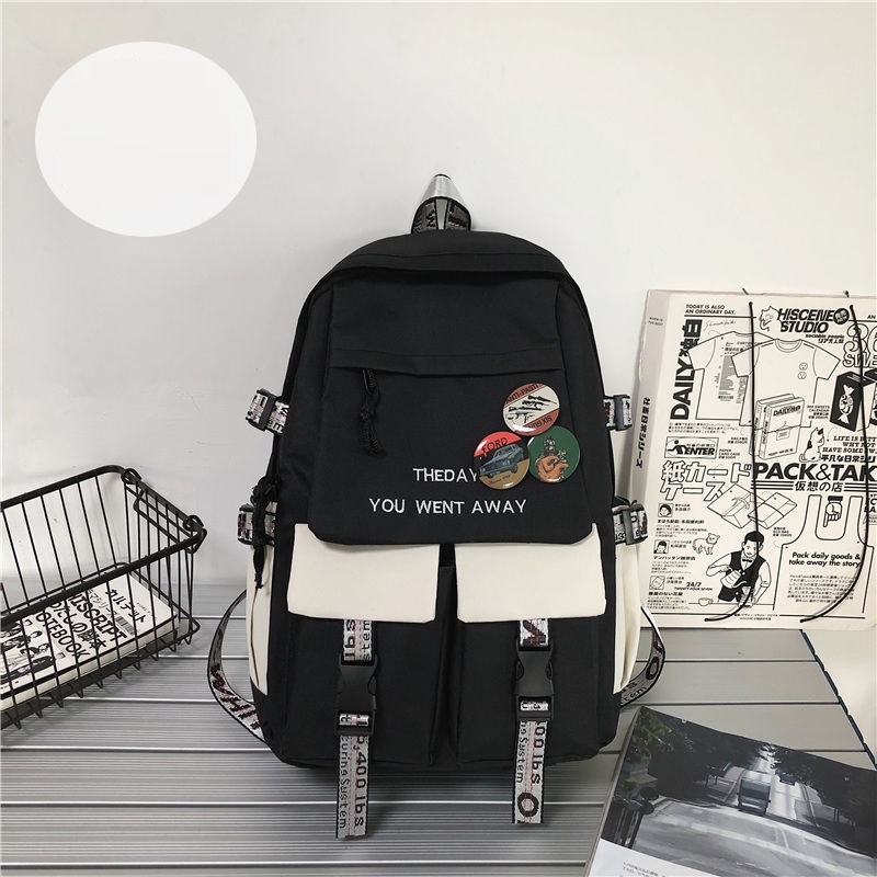 Balo học sinh cấp 2 , 3 thời trang cá tính nam nữ chống thấm nước ( Không Kèm Phụ Kiện ) size 42cm