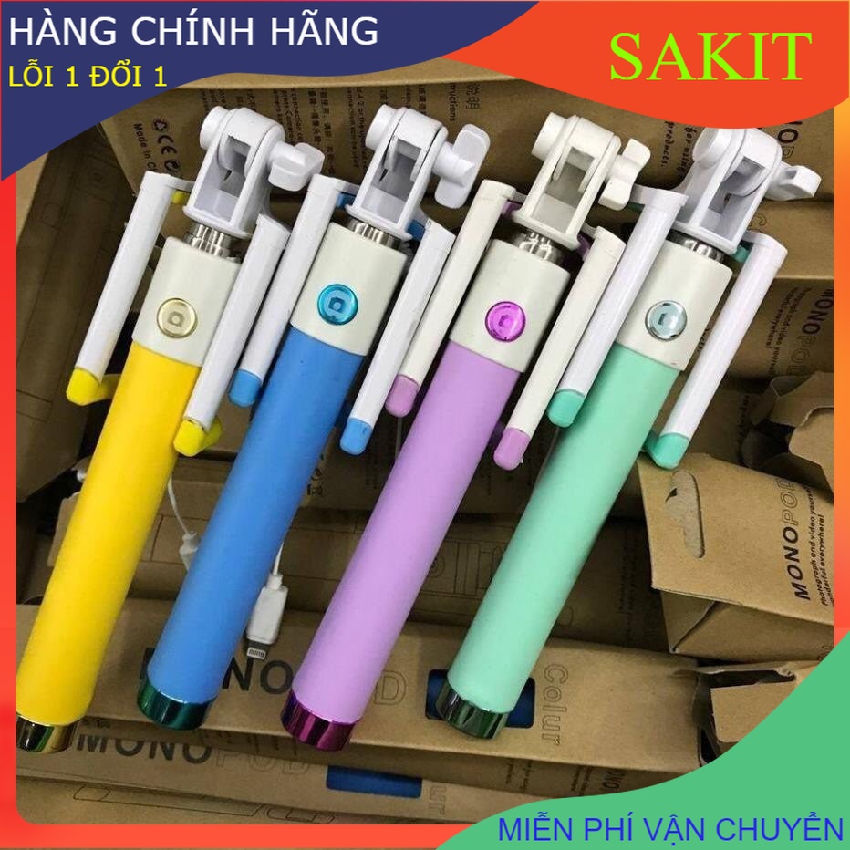 Gậy chụp hình tự sướng Mono pod- xi măng cho iphone (jack liting)- Màu giao ngẫu nhiên.