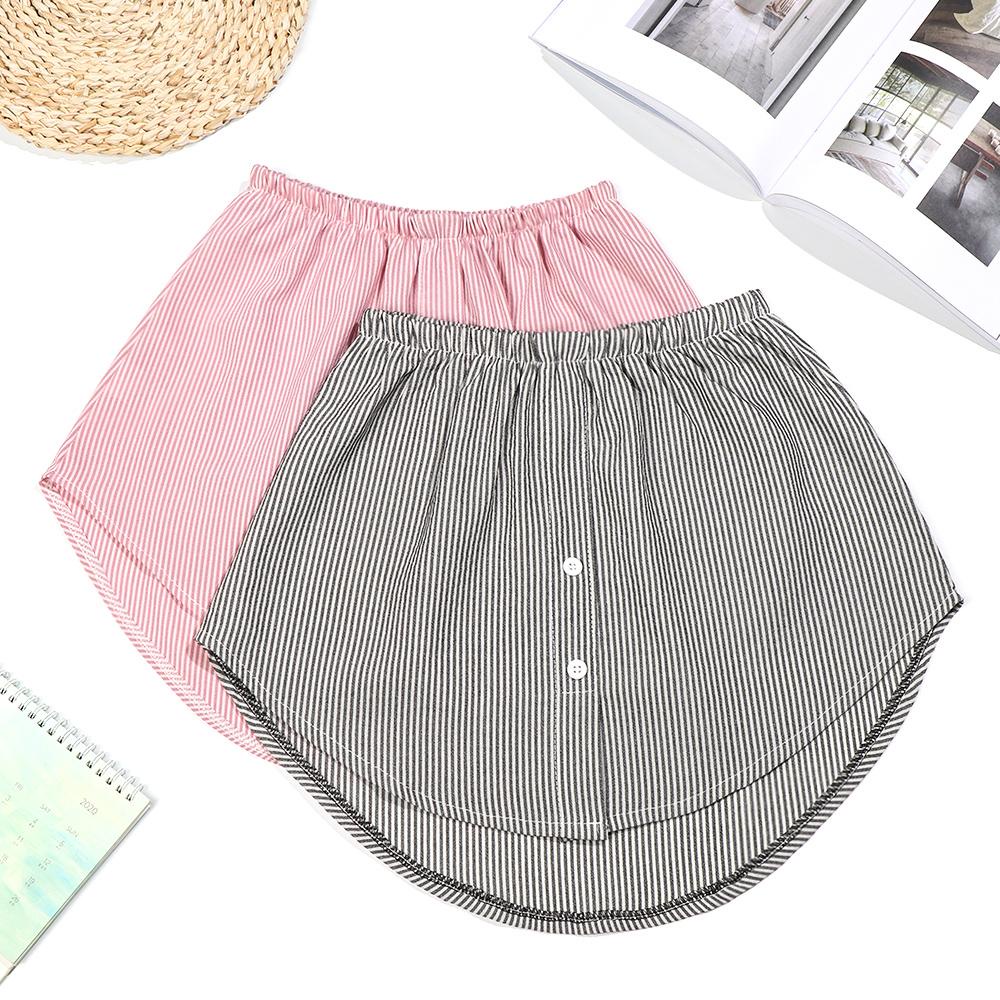 DIACHAVN Áo Thun Giả Hai Lớp Họa Tiết Kẻ Sọc Có Thể Điều Chỉnh
