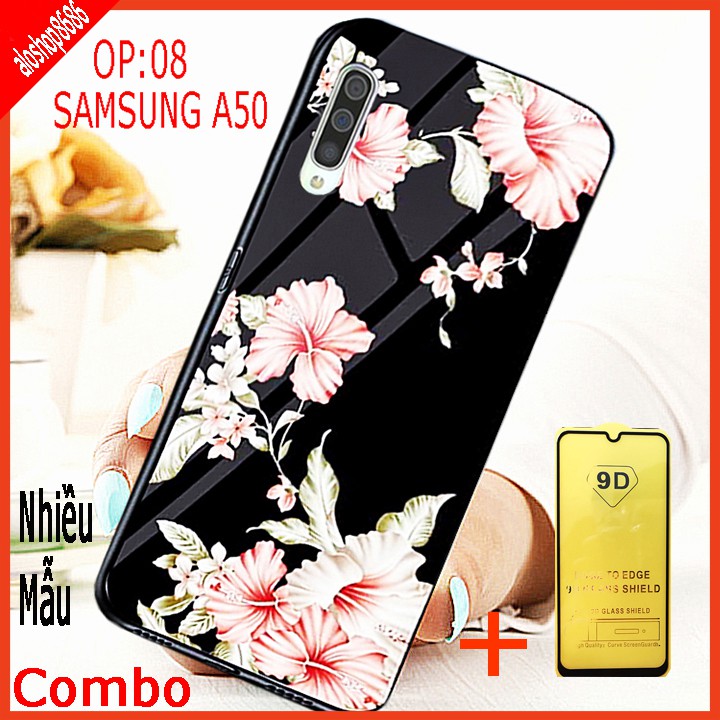COMBO ốp lưng KÍNH 3D SAMSUNG A50 SANG TRỌNG, TRẺ TRUNG (TẶNG KÈM 1 kính cường lực full màn hình  ) EDUCAS | BigBuy360 - bigbuy360.vn