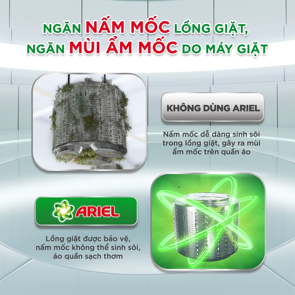 Combo Nước Giặt ARIEL Matic Nắng Sớm 4.1KGx2/ Hương Downy 3.9KGx2