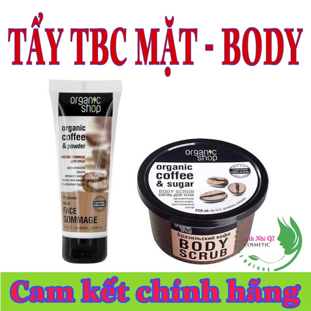 {Hũ lớn 250ml} Tẩy da chết body Oganic dưỡng trắng sáng