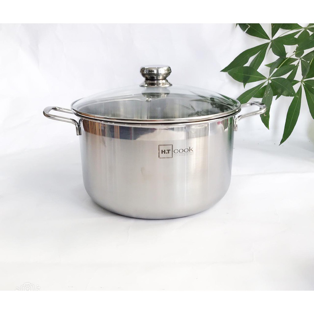 NỒI LUỘC GÀ INOX 430 BẾP TỪ 1 ĐÁY HT COOK