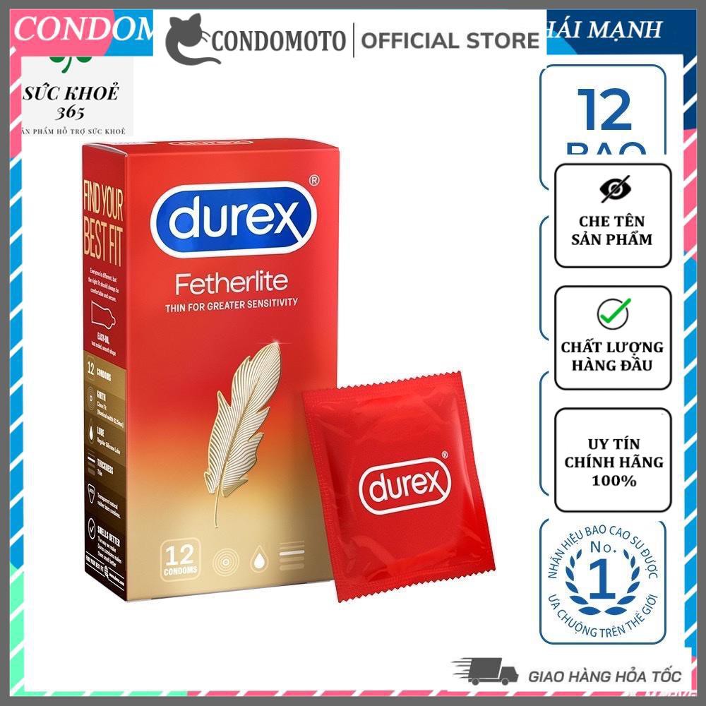 Bao cao su DUREX Fetherlite, Bcs Durex Kéo dài Thời Gian, Chống Xuất Tinh Sớm