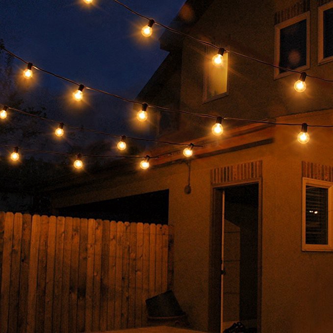 Outdoor String Light Fairy Lights 6M 20LED Christmas Garland Lights G20 Bulbs