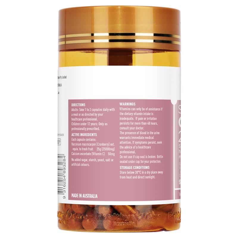 Combo 2 Hộp Hỗ Trợ Đường Tiết Niệu Healthy Care Cranberry 25000 90 Viên