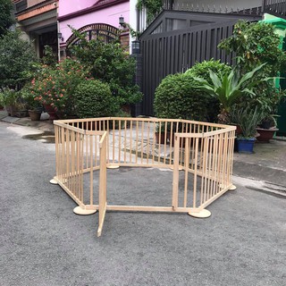 Cũi 3d 6 cánh bằng gỗ cho bé