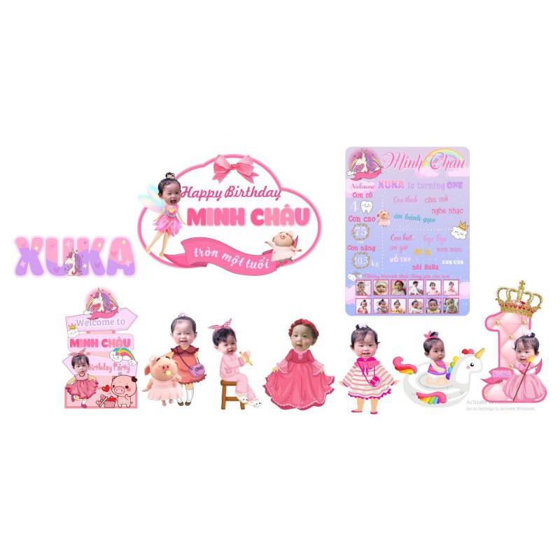 Chibi bé ngỗ nghĩnh trang trí đủ size ( khách đặt kèm phụ kiện trên 200k giảm 15% hàng chibi)