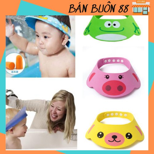 Mũ Gội Đầu Che Chắn Nước Cho Bé Yêu Rộng Vành Hỗ Trợ Tắm Gội Che Tai An Toàn 88266 Giang Phạm
