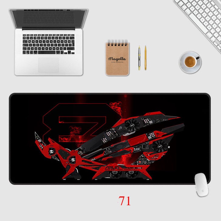 Lót chuột cỡ lớn Asus Rog 80x30cm dày dặn 3mm chuyên game chống trơn trượt siêu bền siêu rẻ / 3C14
