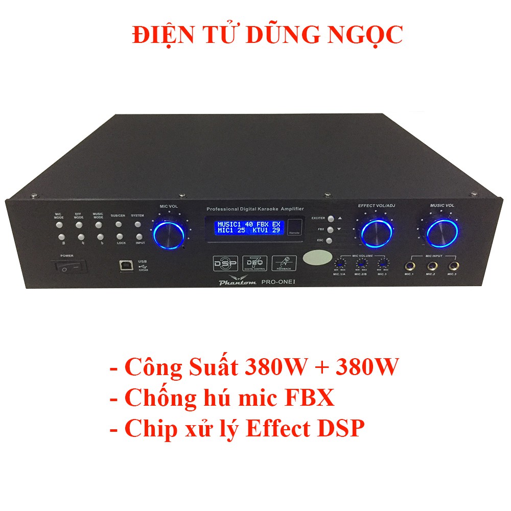 Đẩy công suất liền Vang số PHANTOM PRO-ONE