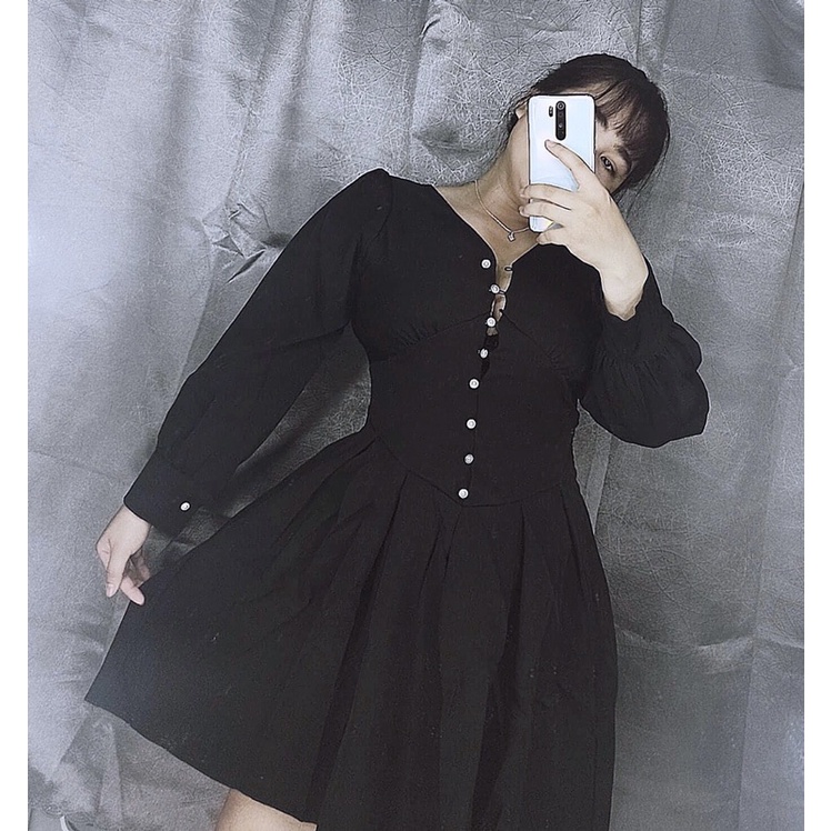 Đầm tiểu thư tay phồng bigsize 60-90kg