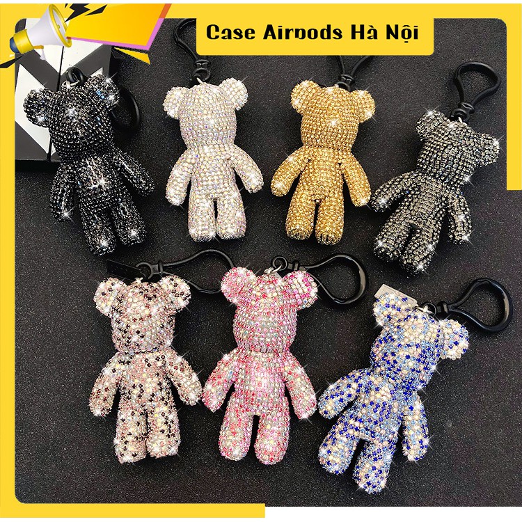 Móc khoá - Móc khóa Bearbrick đính đá lấp lánh