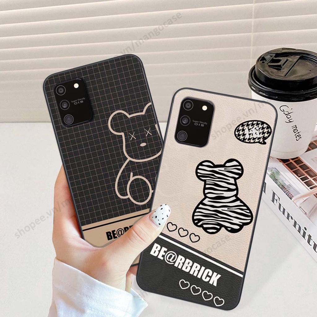Ốp lưng Samsung S10 Lite in hình happy nice, bé gấu đáng yêu