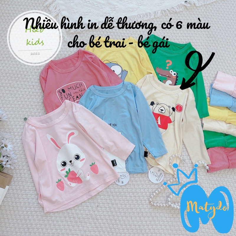 Quần áo trẻ em đồ bộ áo quần dài tay bo ống cạp cao cho bé trai bé gái nằm điều hòa BD07