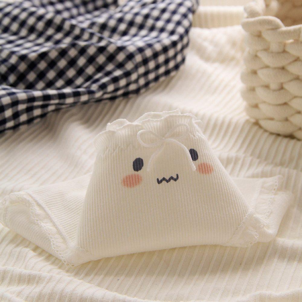 Quần Lót Cotton Họa Tiết Trái Tim Phối Ren Xinh Xắn Cho Nữ