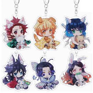 Móc Chìa Khóa Trang Trí Hình Nhân Vật Trong Anime Thanh Gươm Diệt Quỷ Kimetsu No Yaiba