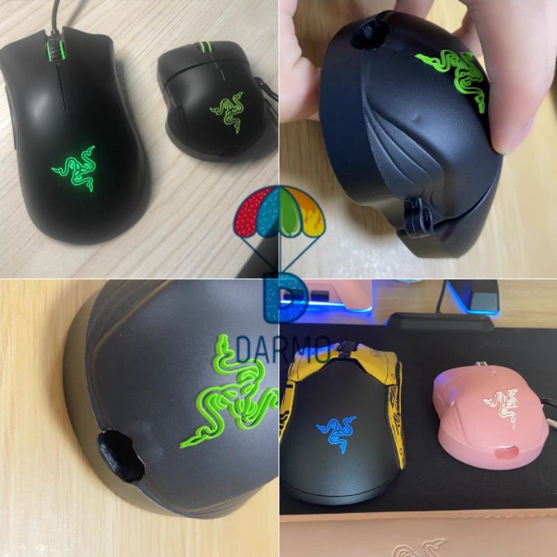 Case bảo vệ Airpods Pro/1/2 di chuột laptop màu đen / hồng Razer/ đầu usb