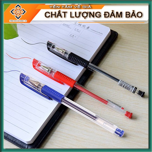 Bút bi nước 3 màu xanh, đỏ, đen, bút bi nước dành cho học sinh, sinh viên, văn phòng