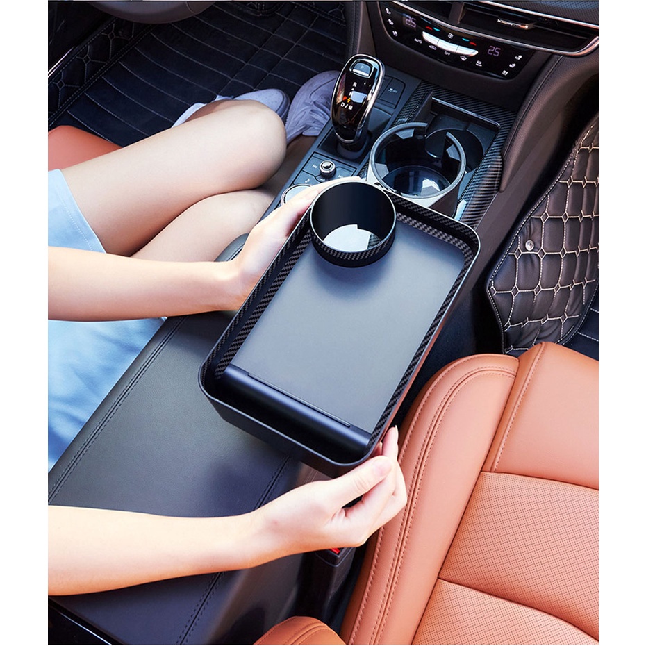 Giá Đỡ Cốc Nước Đa Chức Năng Có Thể Xoay Được Cho Xe Hơi